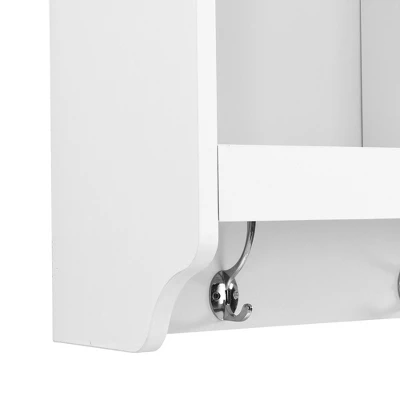 MOEPISY Elegant Hall Tree With Wall Mounted Coat Rack, Entryway Organizer For Hallway, Foyer, Mudroom, White 11 MOEPISY Elegant Hall Tree With Wall Mounted Coat Rack, Entryway Organizer For Hallway, Foyer, Mudroom, White - Image 11