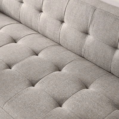 54" Pascal Loveseat Sofa Oatmeal - Zinus 3 54" Pascal Loveseat Sofa Oatmeal - Zinus - Image 3