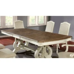 Bernerd Pedestal Base Extendable Dining Table White - HOMES: Inside + Out 7 Bernerd Pedestal Base Extendable Dining Table White - HOMES: Inside + Out -Baxton Studio Shop GUEST ed182503 6249 4109 9d49 41195019dcae