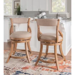 Big And Tall Gerald Counter Height Barstool Brown - Powell Company -Baxton Studio Shop GUEST ed213f9f 65a0 46f4 bcec b46f1c22300b