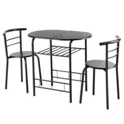 Costway 3 Pcs Dining Set 2 Chairs And Table Compact Bistro Pub Breakfast Home Kitchen 20 Costway 3 Pcs Dining Set 2 Chairs And Table Compact Bistro Pub Breakfast Home Kitchen -Baxton Studio Shop GUEST ed80219f 1b5a 42b2 b369 2620bf8d8aec