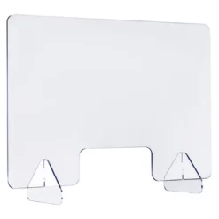 Costway 1/2PCS 24'' X 16'' Protective Plexiglass Sneeze Guard Acrylic Shield For Counter -Baxton Studio Shop GUEST edfd7812 6cab 496a 8327 c89e27844525