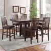 7pc Yorktown Counter Storage Dining Set Espresso - Steve Silver Co.