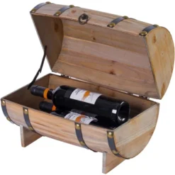 Vintiquewise Wooden Wine Barrel Shaped Treasure Chest Vintage Decorative Wine Holder 13 Vintiquewise Wooden Wine Barrel Shaped Treasure Chest Vintage Decorative Wine Holder -Baxton Studio Shop GUEST ee8d0f00 0b98 4b57 88f3 12c87b9532ab
