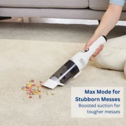 Tineco GO Mini Pet Cordless Handheld Vacuum Cleaner White/Black: HEPA Filter, 2 Speeds, Lithium Ion Battery, 0.2L Capacity -Baxton Studio Shop GUEST eeb9287b b7d9 455a 8c49 d13df32b2fd1