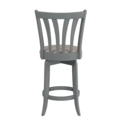 25.75" Savana Swivel Counter Height Barstool Blue (Wirebrush)/Cream - Hillsdale Furniture -Baxton Studio Shop GUEST eebe83e0 36a2 46d7 acd7 218609695eaf