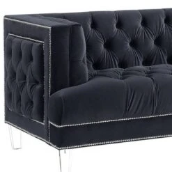 64" Ansario Sofa Charcoal Velvet - Acme Furniture -Baxton Studio Shop GUEST ef547757 3d00 4d03 b6da 1d78b86d4247