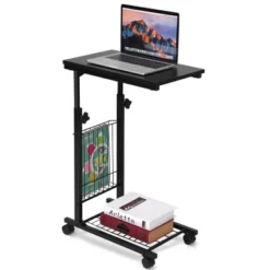 Costway Height Adjustable Sofa Side Table Snack End Slide Under Table Rolling Casters 16 Costway Height Adjustable Sofa Side Table Snack End Slide Under Table Rolling Casters -Baxton Studio Shop GUEST ef786f90 7aef 468b 8625 e0b797a05557