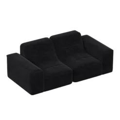 ModernLuxe Modular Sectional Sofa, DIY Sparkling Chenille Upholstered Tufted Sofa Couch, 3-Seat/5-Seat With Ottoman, No Assembly -Baxton Studio Shop GUEST eff22f9c 21df 44d0 aa67 808b23dcded7