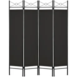Best Choice Products 6ft 4-Panel Folding Privacy Screen Room Divider Decoration Accent W/ Steel Frame -Baxton Studio Shop GUEST f00f0082 fe26 4446 a396 9f634884792e