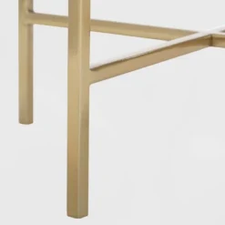 Elliott Marble Side Table White/Gold - Adore Decor -Baxton Studio Shop GUEST f0da66c1 068d 450b 8ee4 069dc389bcbd