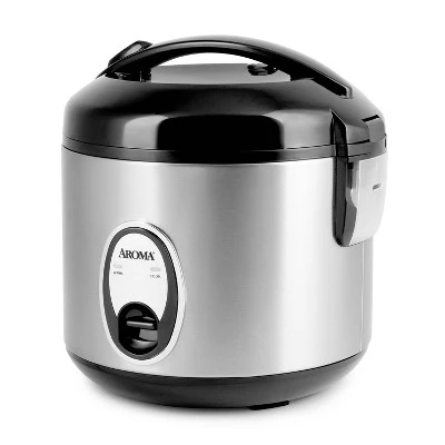 Aroma 8 Cup Rice Cooker - Stainless Steel ARC-904SB: Digital Rice Maker, Automatic Shut-Off, Reheat & Steam Functions 4 Aroma 8 Cup Rice Cooker - Stainless Steel ARC-904SB: Digital Rice Maker, Automatic Shut-Off, Reheat & Steam Functions - Image 4