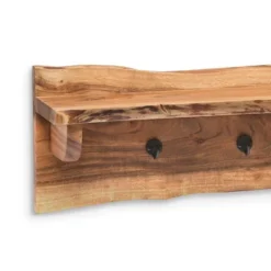 48" Hairpin Live Edge Wood Bench With Coat Hook Shelf Set Natural - Alaterre Furniture 7 48" Hairpin Live Edge Wood Bench With Coat Hook Shelf Set Natural - Alaterre Furniture -Baxton Studio Shop GUEST f1799a20 84e2 45c1 b726 4ab8ac29700a