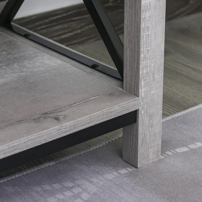 HOMCOM Ample Storage Console TV Stand With 2 Cable Management Hole, Entertainment Center Classic Cabinet For Living Room Bedroom, Fits For 60" TV 4 HOMCOM Ample Storage Console TV Stand With 2 Cable Management Hole, Entertainment Center Classic Cabinet For Living Room Bedroom, Fits For 60" TV - Image 4