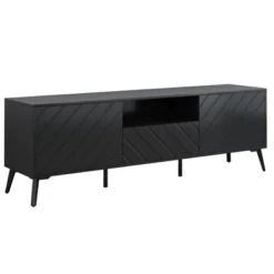 TV Stand For TVs Up To 70" With Adjustable Shelves, 1 Drawer And Open Shelves - ModernLuxe -Baxton Studio Shop GUEST f194ee38 0e30 4553 a795 3804af0de539