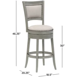 Lockefield Wood Bar Height Swivel Barstool - Hillsdale Furniture -Baxton Studio Shop GUEST f1a1e60f 6317 47e3 88bd 6f7d1cb7211f