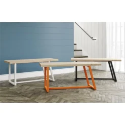 Palomino Asymmetrical Entryway Bench - Novogratz -Baxton Studio Shop GUEST f1ff6715 d75e 4cdd a929 143b18ede20e
