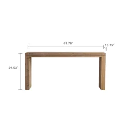 Retro Solid Wood Console Table, Narrow Sofa Table, Entryway Hallway Table, Natural - ModernLuxe -Baxton Studio Shop GUEST f22ac1fe 5a5a 4f3b 81c7 a7ff41b6727f