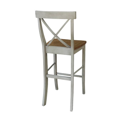 30" X Back Barstool - International Concepts 4 30" X Back Barstool - International Concepts - Image 4