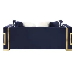 80" Virrux Loveseat Blue Velvet/Gold Finish - Acme Furniture 10 80" Virrux Loveseat Blue Velvet/Gold Finish - Acme Furniture -Baxton Studio Shop GUEST f27f9eec e7a8 4ef1 9139 5ad950d63f6a