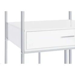 Coaster Figueroa Modern 5 Shelf Wood Wine Cabinet With Drawer White High Gloss/Chrome 29 Coaster Figueroa Modern 5 Shelf Wood Wine Cabinet With Drawer White High Gloss/Chrome -Baxton Studio Shop GUEST f280d887 24d0 44d8 a659 1eaededa1e16