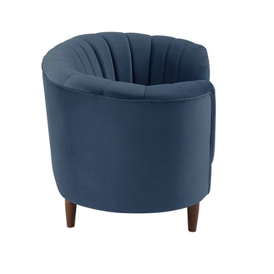 71" Millephri Loveseat Blue Velvet - Acme Furniture 3 71" Millephri Loveseat Blue Velvet - Acme Furniture - Image 3