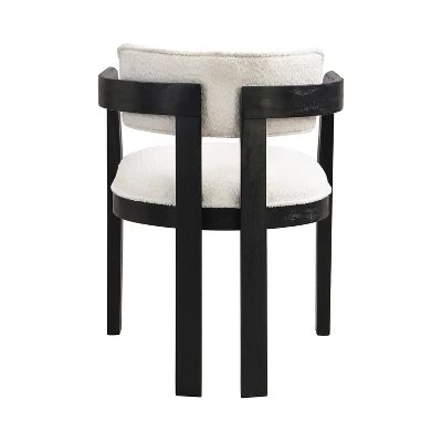 Christopher Knight Home Clarissa Rustic Upholstered Rubberwood Dining Chairs (Set Of 2) 5 Christopher Knight Home Clarissa Rustic Upholstered Rubberwood Dining Chairs (Set Of 2) - Image 5