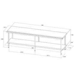 Wood And Metal TV Stand For TVs Up To 60" - Room Essentials™ 9 Wood And Metal TV Stand For TVs Up To 60" - Room Essentials™ -Baxton Studio Shop GUEST f2ab031b ee97 4ed0 a48d 1bc0bae2773f
