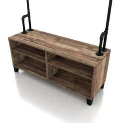 Lebarone Industrial 4 Shelf Hall Tree Reclaimed Barnwood - HOMES: Inside + Out 15 Lebarone Industrial 4 Shelf Hall Tree Reclaimed Barnwood - HOMES: Inside + Out -Baxton Studio Shop GUEST f2b004cd 644a 40b2 a6f3 8d4b1b2ba5f7