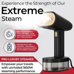 Bartnelli Pro Luxury Handheld Garment Steamer, 30s Heat-Up, Large Detachable Water Tank, 8ft Cord 9 Bartnelli Pro Luxury Handheld Garment Steamer, 30s Heat-Up, Large Detachable Water Tank, 8ft Cord -Baxton Studio Shop GUEST f2e15988 bda8 4d3b 8320 8cec5a1045b2