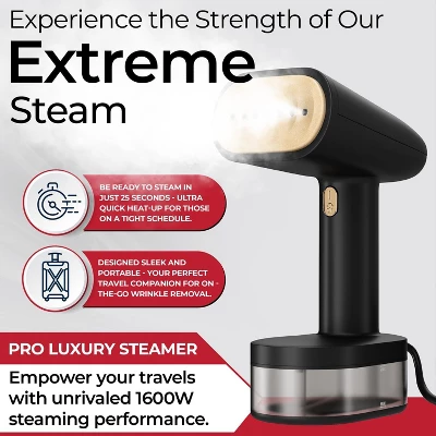 Bartnelli Pro Luxury Handheld Garment Steamer, 30s Heat-Up, Large Detachable Water Tank, 8ft Cord 3 Bartnelli Pro Luxury Handheld Garment Steamer, 30s Heat-Up, Large Detachable Water Tank, 8ft Cord - Image 3