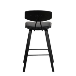 25.5" Fox Faux Leather Wood Counter Height Barstool - Armen Living -Baxton Studio Shop GUEST f2f32426 87a6 44ad 9c54 4a403976ca70