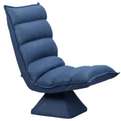 HOMCOM Swivel Floor Chair With Back Support, Microfiber Adjustable Video Gaming Chair For Reading, Lounging, Meditating, Blue 7 HOMCOM Swivel Floor Chair With Back Support, Microfiber Adjustable Video Gaming Chair For Reading, Lounging, Meditating, Blue -Baxton Studio Shop GUEST f3293f10 1613 404b b979 bd27ad63e180
