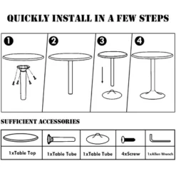 Costway 24" Round Pub Table Bistro Bar Height Cocktail Table W/Metal Base Indoor Black 16 Costway 24" Round Pub Table Bistro Bar Height Cocktail Table W/Metal Base Indoor Black -Baxton Studio Shop GUEST f352eb6e ac91 4841 8bdc db09905584d7