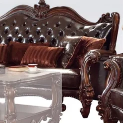 89" Vendome Ii PU Sofa Two Tone Dark Brown/Cherry - Acme Furniture 6 89" Vendome Ii PU Sofa Two Tone Dark Brown/Cherry - Acme Furniture -Baxton Studio Shop GUEST f360d9e3 b8c4 4853 9304 e526d10f0a2a