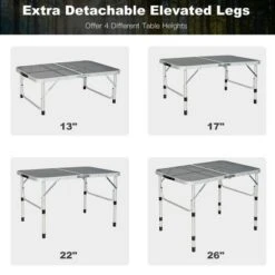 Costway Folding Grill Table For Camping Lightweight Aluminum Metal Grill Stand Table -Baxton Studio Shop GUEST f3b5e71d 8745 441e 8d79 0d8031b76028