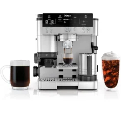 Refurbished: Ninja R-ES601 Luxe Café Premier Espresso Machine, Drip Coffee, Cold Brew, Grinder, Tamper, Frother, Silver – Manufacturer Refurbished -Baxton Studio Shop GUEST f416bde8 1c15 4a60 94b8 c651e37c3977