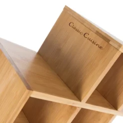 Bamboo 8 Bottle Rack-Space Saving Tabletop Free Standing Bottle Holder For Kitchen, Bar, Dining Room-Modern Storage Shelf By Hastings Home -Baxton Studio Shop GUEST f47f5e6a 56a0 4663 af9b 6d371f875b8f