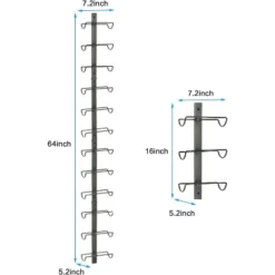 Itopfox 2 Pack Wall Mounted Wine Rack For 24 Bottles, Detachable Wine Storage Organizer Display Holder For Kitchen, Dining Room, Bar, Wine Cellar -Baxton Studio Shop GUEST f4ab86d6 eb7a 43dc 99a0 1d49d9e85d7d