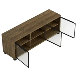 Westfield 3 Door TV Stand For TVs Up To 65" Walnut - Coaster -Baxton Studio Shop GUEST f508ee79 dc63 466c 8425 c5b955ea485a
