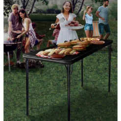 Peakform 20"x48" Folding Table Black