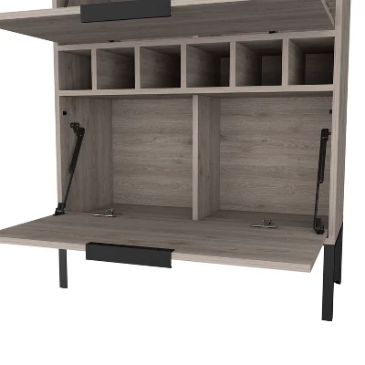 Gulches Wine Cabinet With 6 Cubbies, 2 Door Flexible Cabinets, 4 Legs And 34.3'' Superior Top 6 Gulches Wine Cabinet With 6 Cubbies, 2 Door Flexible Cabinets, 4 Legs And 34.3'' Superior Top - Image 6