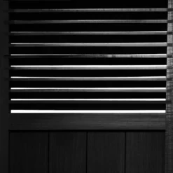 6 Ft. Tall Beadboard Divider - Black (4 Panels)