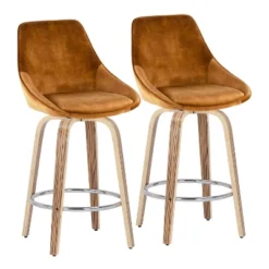 Set Of 2 Diana Counter Height Barstools - LumiSource -Baxton Studio Shop GUEST f623e639 eb0f 46ea 8a75 5fbade13396e