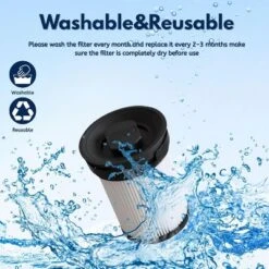 Nispira Fine Dust Vacuum Filter Compatible With Miele Triflex HX1 Cordless Stick Vacuum Cleaners, Part#11289902. 2 Packs -Baxton Studio Shop GUEST f6d153ad 69af 48f9 8eb9 ba587bdbf753