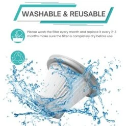 Nispira HEPA Filter Replacement Compatible With Xiaomi Deerma DX118C DX128C Handheld Portable Vacuum Cleaner, 3 Packs -Baxton Studio Shop GUEST f7021c27 8b96 4f73 ab5a b537c11f732f 1
