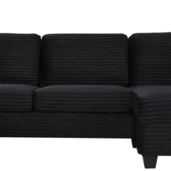 Upholstered Sectional Sofa L-shaped Sofa With Movable Ottoman & Side Storage Pockets - ModernLuxe 27 Upholstered Sectional Sofa L-shaped Sofa With Movable Ottoman & Side Storage Pockets - ModernLuxe -Baxton Studio Shop GUEST f781a75f 390e 4d10 a157 8aea61a6617a