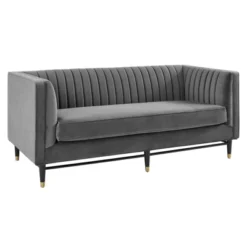 Devote Channel Tufted Performance Velvet Loveseat - Modway -Baxton Studio Shop GUEST f7c46ade a3a6 4dbb 9eba 426d98d5a7c4