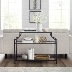 Aimee Console Table Oil Rubbed Bronze - Crosley -Baxton Studio Shop GUEST f7f47014 0178 4e28 a4f6 111396b89021