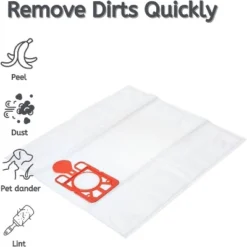Nispira NVM-1CH Vacuum Cleaner Microfibre Poly Dust Bags For Henry And Hetty Vacuum Bags Numatic Hepa-Flo Nvm-1Ch, 6 Packs -Baxton Studio Shop GUEST f8ebe6ef 7540 4b99 8c99 5c25e1b1b31b